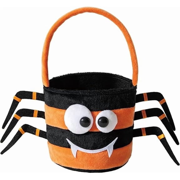 Halloween Trick or Treat Bag,Candy Tote Bucket Multipurpose Portable Collapsible Reusable Goody Bucket