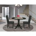 thumbnail image 2 of Atlin Designs 3-piece Wood Dining Table Set in Black, 2 of 6