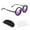 Purple, variant on Hyasfey Adjustable Tint Sunglasses for Men Women UV Protection Round Polarized Sunglasses Retro Circle Eyeglass with Gradient Lenses for Beach Driving Fishing