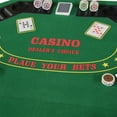 thumbnail image 6 of INO Design 48" 8-Player Foldable Poker Table Top Texas Holdem Octagon Card Tabletop Layout Casino Game Mat Green, 6 of 7