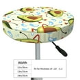 thumbnail image 4 of Fotbe Avocado Doing Sport Stool Covers Round,Waterproof Round Bar Stool Covers Bar Chair Covers Washable Stool Cushion Slipcover for 12-14 Inch Chair-13 inch, 4 of 7