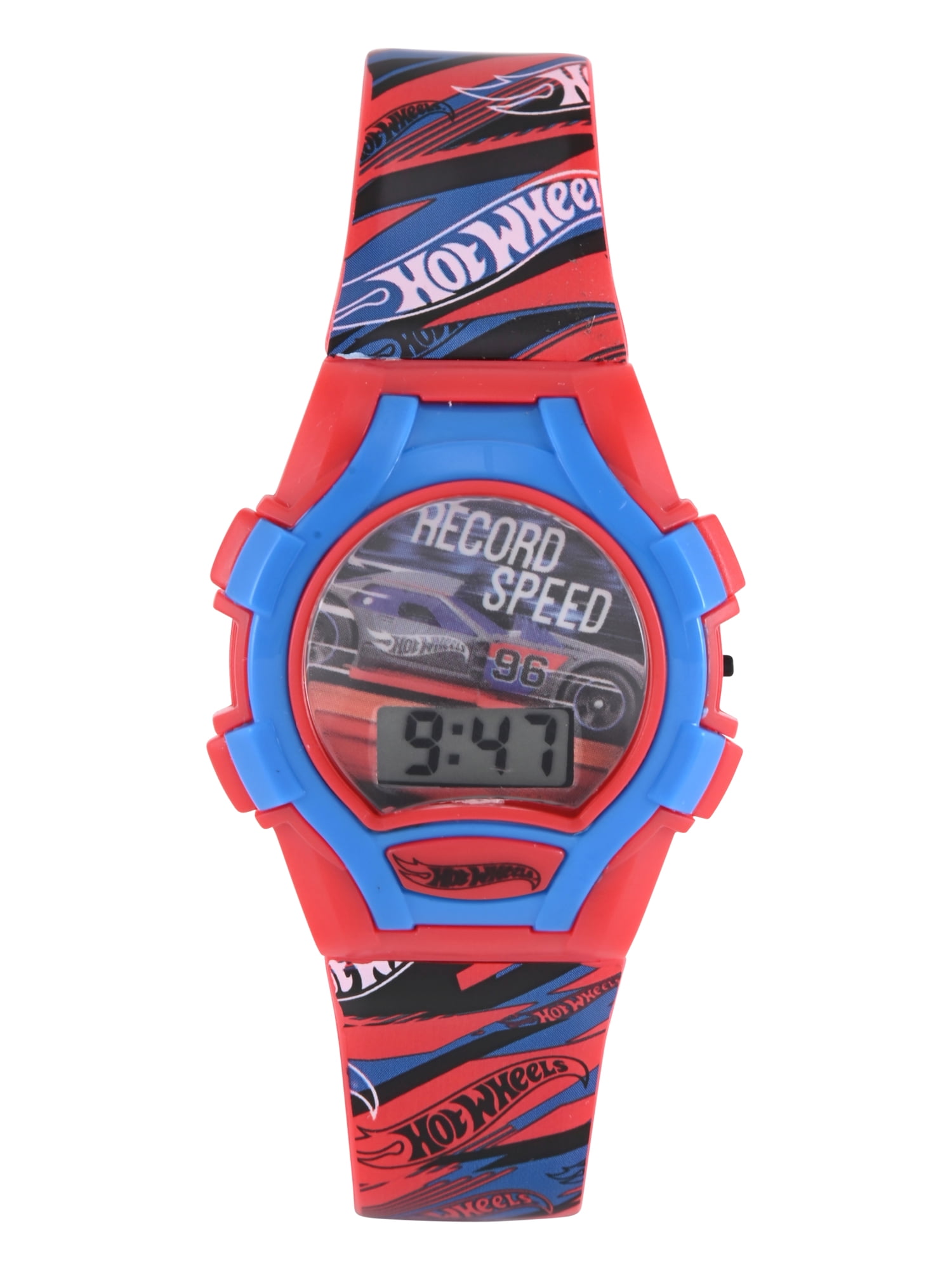 Barbie Kids Flashing Lights LCD Watch with Printed Strap and Heart