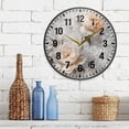 thumbnail image 3 of Yayeee Wall Clock Battery Operated 11.9" Silent Quartz Non-Ticking for Living Room Decor, Beautiful Floral, 3 of 8