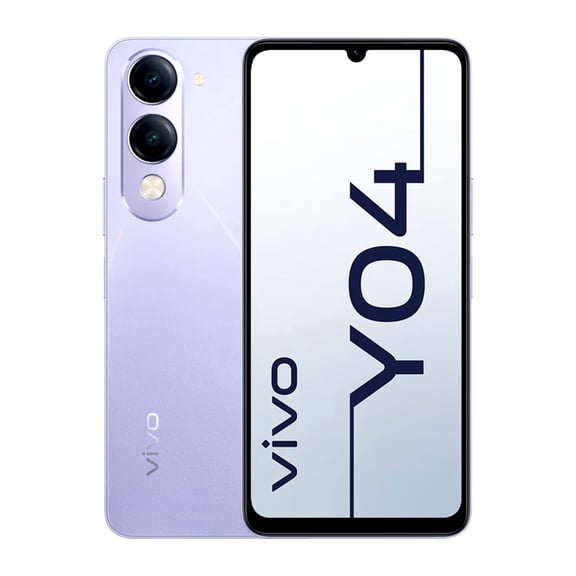 Smartphone VIVO Y04 Nacional 256GB Memoria 4GB Lavanda Cristal