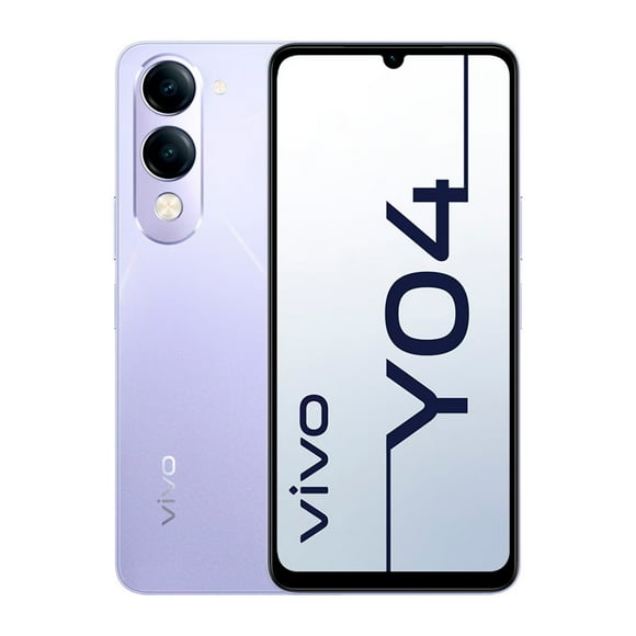 Smartphone VIVO Y04 Nacional 256GB Memoria 4GB Lavanda Cristal