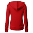 thumbnail image 4 of H2H Womens Casual Slim Fit Zip up Hoodie Long Sleeve Solid Colors (CWOHOL030), 4 of 6