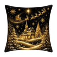 thumbnail image 2 of Christmas Pillow Covers, Decorative Cushion Case with Hidden Zipper, Soft Fabric for Sofa Couch Bed Home Decor, 2 of 7