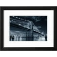 thumbnail image 2 of Brooklyn Bridge over East River at Night in Black and White in New York City Manhattan with Lights, Framed Art Print Wall Art by Songquan Deng Sold by Art.Com, 2 of 6