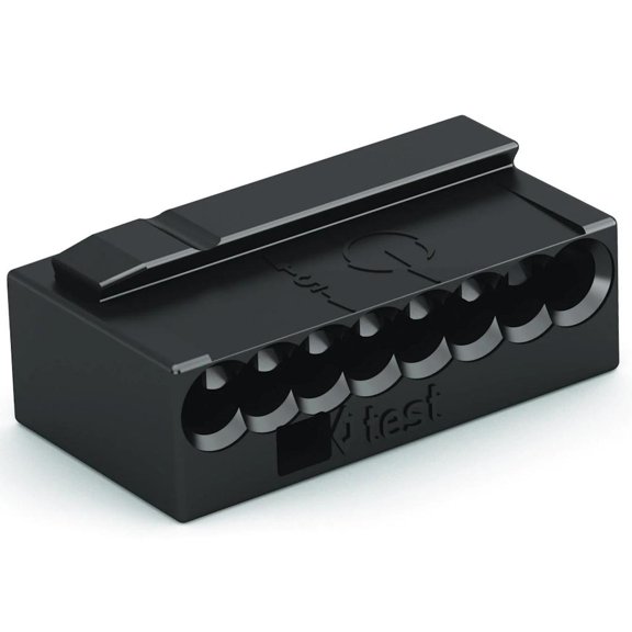 Wago 243208 - 8-Conductor 22-18 AWG Junction Box Splicing Connector (243-208)