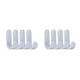 thumbnail image 2 of Bearachild 4 Uds. Ganchos para toallas de baño, colgadores de puerta de plástico, colgadores de pared autoadhesivos, estantes para sombreros, colgador de Gris 2piezas Bearachild CBP043421, 2 of 6