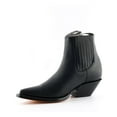 thumbnail image 2 of Grinders Unisex Black Western Chelsea Boots- Mustang, 2 of 6