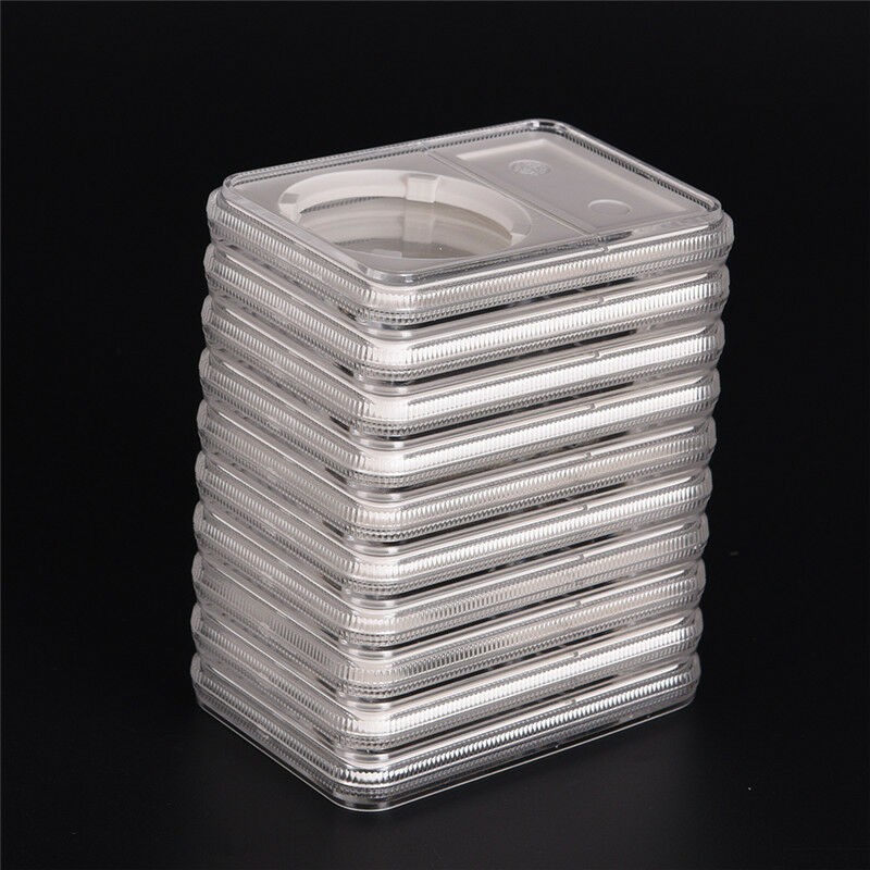 Buy 5pcs Commemorative Coin Slab Holder Plastic Display Storage Box Collection Cover Online at