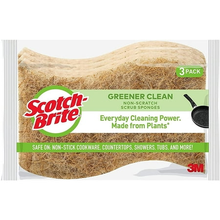Scotch-Brite, Sb Greener Clean Scrub Sponge, 3 Count