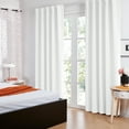 thumbnail image 5 of ZOPZO Room Darkening Thermal Insulated Curtains, Pure White, 42W x 95L Inch, Back Tab 2 Panels for Modern Home Decor, 5 of 5