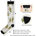 thumbnail image 3 of FREEAMG Avocado Compression Socks for Women Men, Circulation Knee High Stockings for Running Cycling Medical, 1Pair, 3 of 7