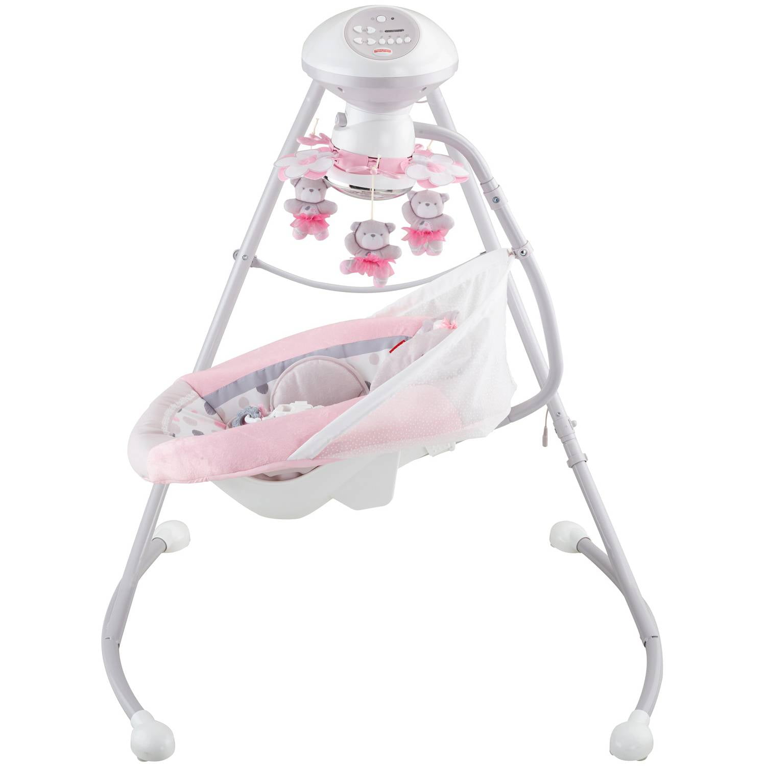 Fisher Price My Little Snugabear Cradle N Swing Pink