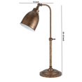 thumbnail image 5 of Metal Round 25" Table Lamp with Adjustable Pole, Bronze, 5 of 5