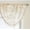 Beige, variant on Regal Home Scroll Sheer Gold Waterfall Window Valance, 57” x 37”