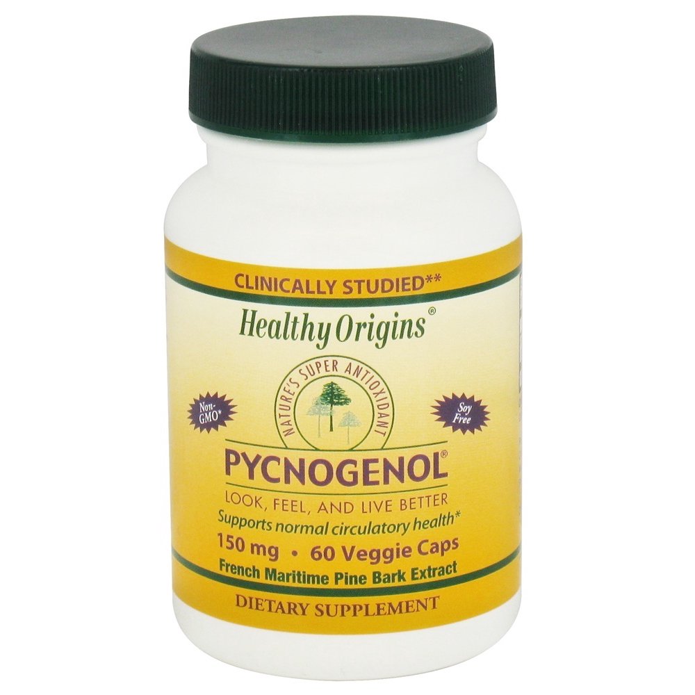 Healthy Origins Pycnogenol 150 mg. 60 Vegetarian Capsules Walmart