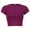Deep Purple, variant on Baberdicy Short Sleeve Tee, Women's T-Shirt Women's Round Neck Summer Solid Color Short T Shirt, Black, L