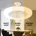 thumbnail image 4 of Ventiladores de techo de 2 piezas con control remoto y lámpara de luz Ventilador A, 4 of 5