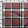 thumbnail image 2 of oneOone Viscose Chiffon Fabric Tartan Check Printed Craft Fabric BTY 42 Inch Wide, 2 of 4