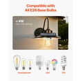 thumbnail image 5 of KFFKFF Solar-Powered Outdoor Barn Light with Adjustable Lighting Modes and Motion Sensor, Gooseneck Wall Fixture, Farmhouse-Style Sconce, Compatible with E26 Bulbs, Waterproof Design for Porch, 5 of 9