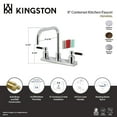thumbnail image 7 of Kingston FB2141DKL Kaiser Two-Handle 2-Hole 8" Centerset Kitchen Faucet in Polished Chrome, 7 of 7