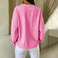 thumbnail image 5 of HAiming Striped Sweatshirts for Women Long Sleeve Loose Casual Scoop Neck Comfy Shirts Fall Winter Going out Tops, 5 of 8