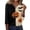 Black-B-100709aa, variant on Trgacdwlo Womens Halloween Printed Shirts Vintage Ghost Pattern Henley Women's 3/4 Sleeve Tops Funny Pumpkin Graphic Fall Women's Tunics