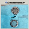 thumbnail image 2 of WPM Turquoise Sheer Window Curtain Panels for Bedroom, Kitchen, Kids Room- Solid Semi Voile Drapes Grommet Living Room Panels. 54 inch wide x 63 inch long, Set of 2, 2 of 7