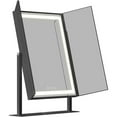 thumbnail image 2 of Impressions Vanity Trifold LED Makeup Mirror for Desk, Lavish Tri Tone Vanity Mirror With Touch Control (Black), 2 of 6