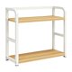thumbnail image 2 of CaiYueKe Kitchen Storage Rack Two Tier Metal Organizer Spice Shelf Countertop Pantry Cabinet Organizing Rack Sturdy Space Saving Durable Kitchenware Rack, 2 of 7