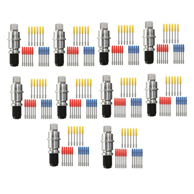 10X Base de Soporte de Cuchillas con Cuchillas de Corte de 180 Piezas (30/45/60 Grados) para Silhouette Cameo 1 2 3 / Portrait / Curio / Graphtec 6000 / Ce 5000-60 Plotte