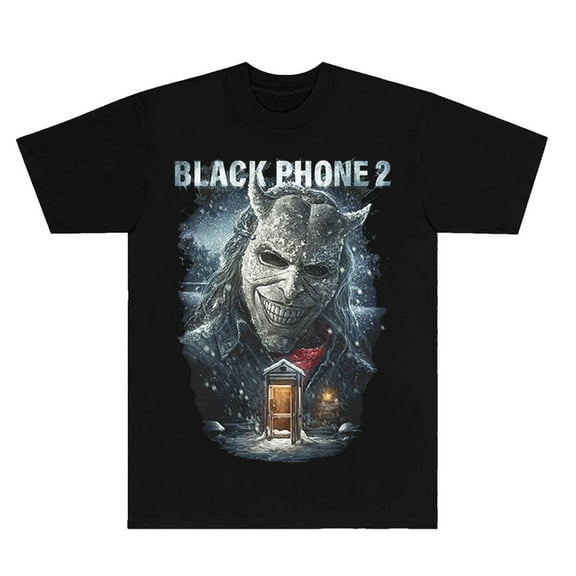 Black Phone 2 Cold Call T-Shirts Horror Movies Merch Streetwear Tee Women Men Crewneck Short Sleeve