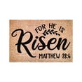 thumbnail image 2 of Easter Decorations He Is Risen Door Mat 23.6 x 15.7 in Indoor Outdoor Entry Rug for Front Door Porch, Christian Easter Decor Floor Mat for Easter Decorations for Home, 2 of 4