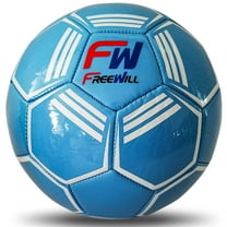 Neon Soccer Ball - Size 5 - Suitable for Kids School Training Practice or Boys & Girls gift - Blue