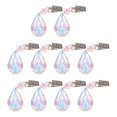 thumbnail image 1 of IDEANATEGRATE 10Ud Clips Ajustables De Cristal Para Mantel Con De Y Peso En Mesas, 1 of 8