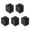 Black, variant on Yammee 5pcs Aluminum Heatsink 9x9x12mm Heat Sink Cooler for PC CPU Chip Cooling Blocks