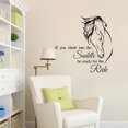 thumbnail image 4 of Inspirational Equestrian Quote Wall Decal - 50x50cm PVC Removable Peel and Stick Home Decor, 4 of 5