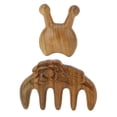 thumbnail image 2 of Scalp Massage Comb, Y Shape Nose Scraper Sandalwood Lightweight Multifunctional Compact Size  For Stress And Fatigue Relief, 2 of 8
