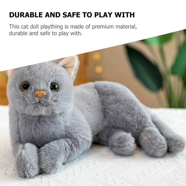 Plush Toy Home Decor Toys Kids Toy Grey Cat Stuffed Animal Cartoon Cat Doll Baby Child Walmart