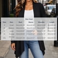 thumbnail image 3 of Hzzrkos Women's Lightweight Open Front Cardigan Long Sleeve Drape Front Knit Sweater Casual Loose Fit Layering Cardigan Outerwear for Office Daily Wear Black S, 3 of 6