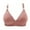 Pink, variant on Herrnalise Women's Lace Edge Vertical Stripe Back Bra Padded Bra Wireless Lingerie For women