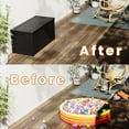thumbnail image 5 of 180 Gallon Resin Deck Box, Lockable Patio Outdoor Storage Box for Patio Garden-Black, 5 of 8