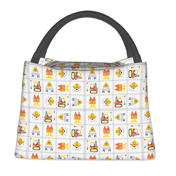 Balery Construction Equipments Worker Bolsa de Aislamiento Portátil – Bolsa de Almuerzo con Forro de Aluminio Mejorado, Funda Impermeable y Fácil de Limpiar para Picnic y Caja de Almuerzo
