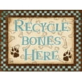 thumbnail image 2 of Stimson, Diane 18x15 Black Ornate Wood Framed with Double Matting Museum Art Print Titled - Recycle Bones Blue, 2 of 4