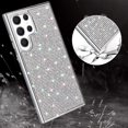 thumbnail image 4 of Compatible with Galaxy S23 Ultra Diamond Case Cute Bling Glitter Rhinestone Crystal Shiny Sparkle Protective Cover with Electroplate Plating Bumper Luxury Fashion Protection Case, 4 of 14