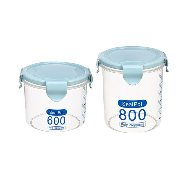 Boovnll Food Storage Containers with Lids, Large Capacity Stackable Food Storage Containers Airtight Cans Plastic Storage Boxes Stackable Food Storage Boxes Kitchen Refrigerator Storage Tanks
