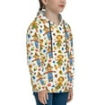 thumbnail image 3 of Lsque Harvest Scarecrow Pattern Patten Youth Hoodie Sweatshirt Pullover with Kangaroo Pocket Boys and Girls Hoodie Warm Hoodie for Kids-Small, 3 of 6